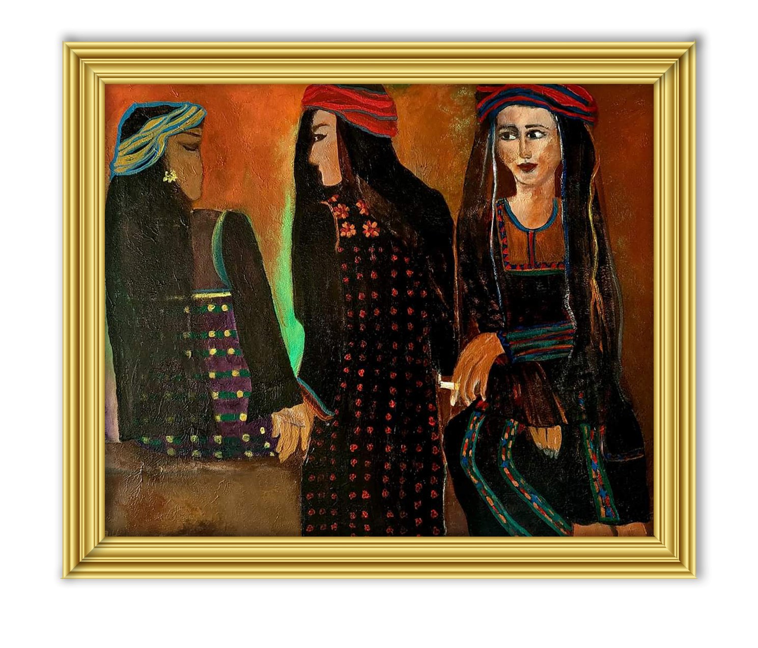 Women in traditional Jordanian dress