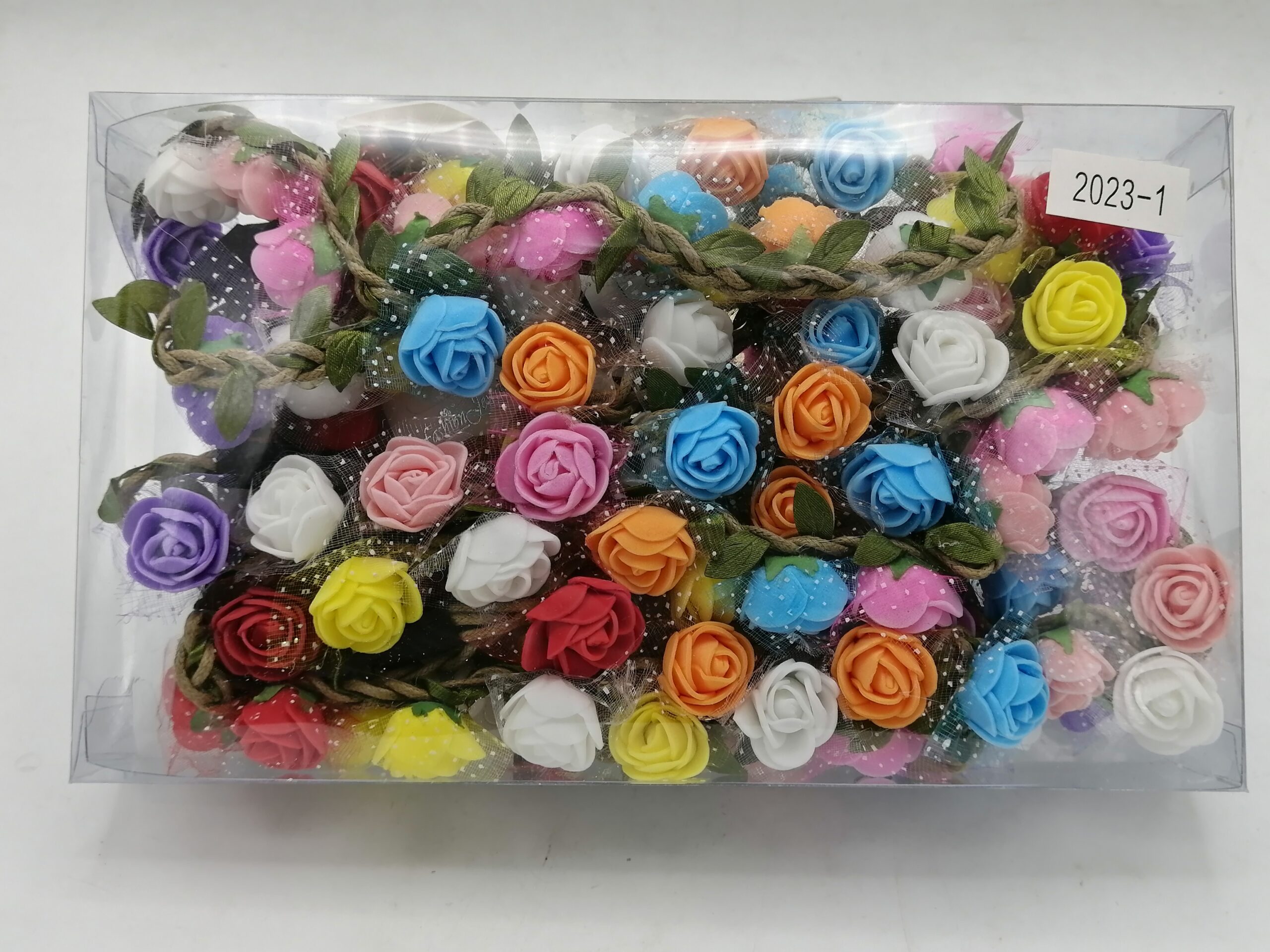 طوق ورد بعلبة PVC × 10